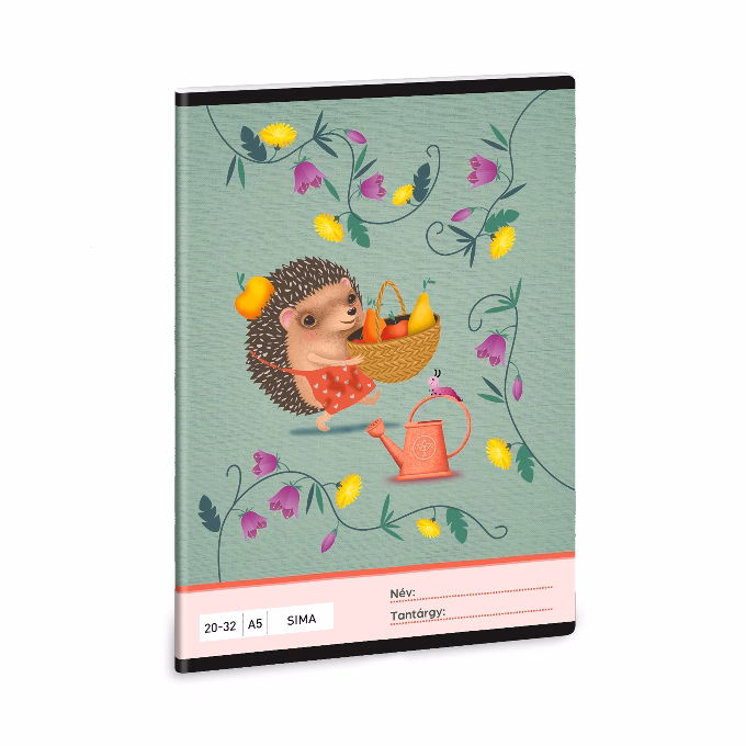 Füzet sima ARS UNA A/5 32 lapos 20-32 Apple Pie