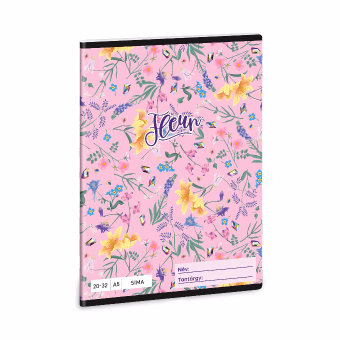 Füzet sima ARS UNA A/5 32 lapos 20-32 Fleur