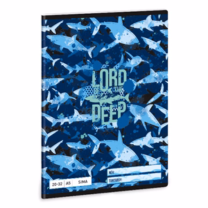 Füzet sima ARS UNA A/5 32 lapos 20-32 Lord Of The Deep