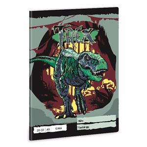 Füzet sima ARS UNA A/5 32 lapos 20-32 T-Rex