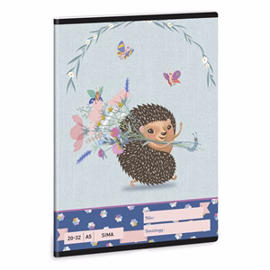 Füzet sima ARS UNA A/5 32 lapos 20-32 Fresh Flowers