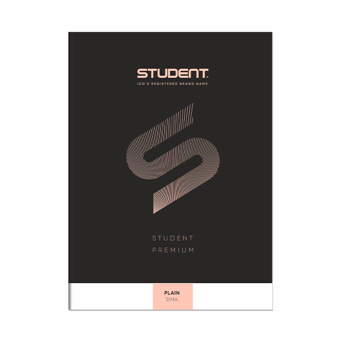 Füzet sima ICO Student Black Prémium A/4 32 lapos