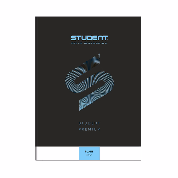 Füzet sima ICO Student Black Prémium A/4 32 lapos