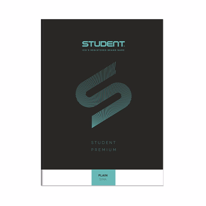 Füzet sima ICO Student Black Prémium A/4 32 lapos