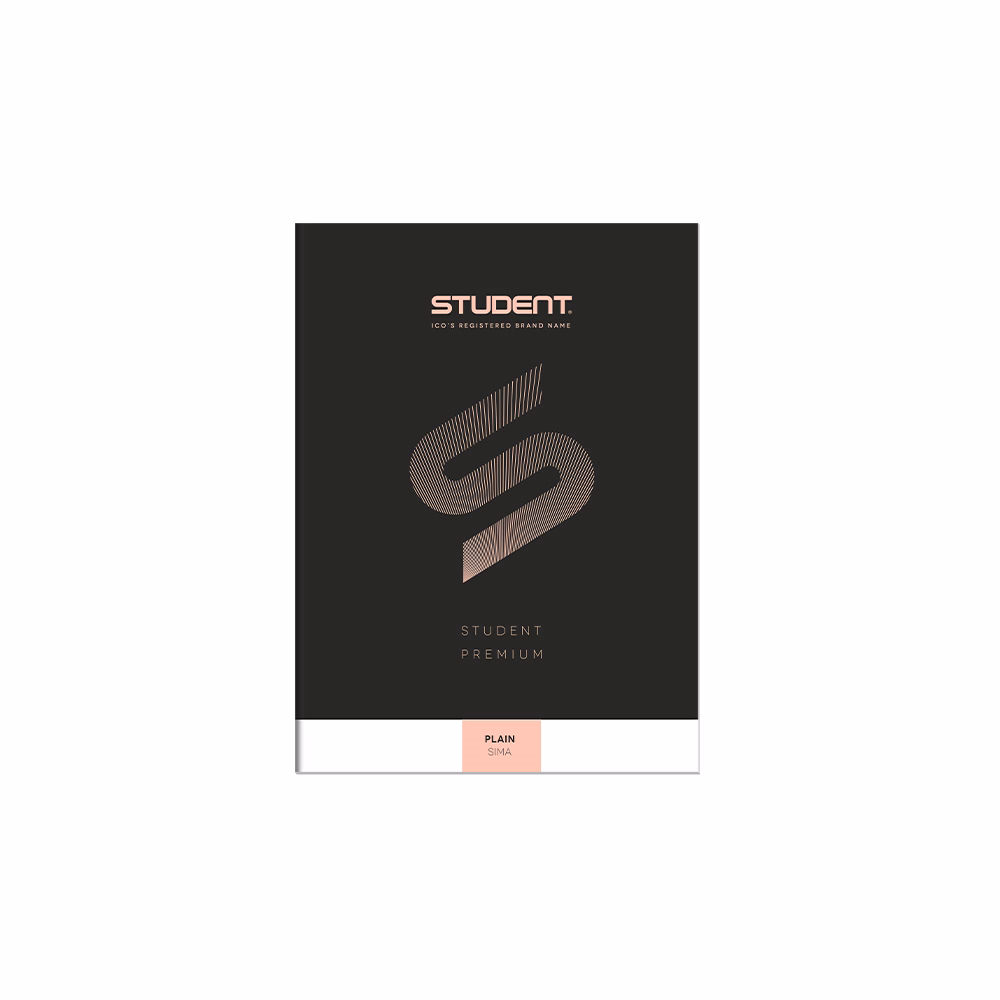 Füzet sima ICO Student Black Prémium A/4 32 lapos