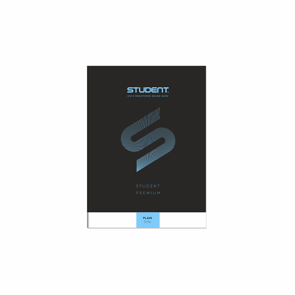 Füzet sima ICO Student Black Prémium A/4 32 lapos