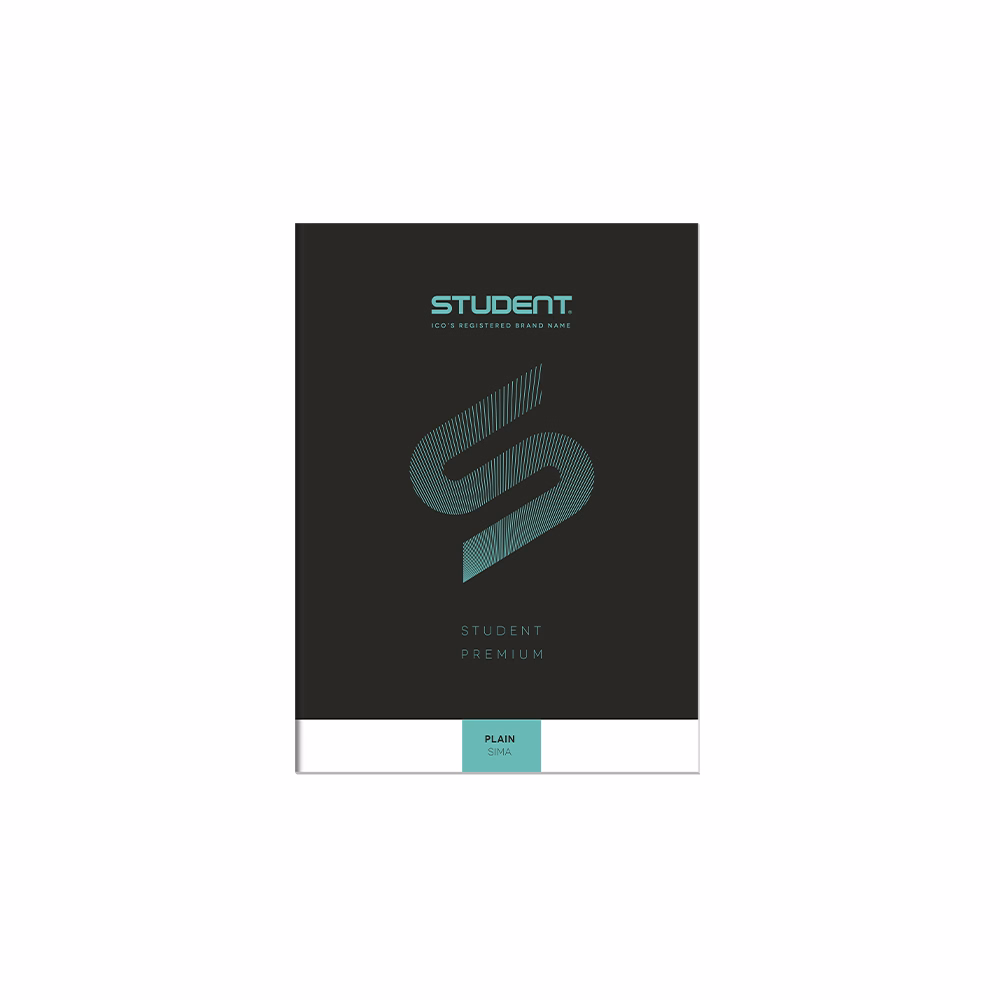 Füzet sima ICO Student Black Prémium A/4 32 lapos