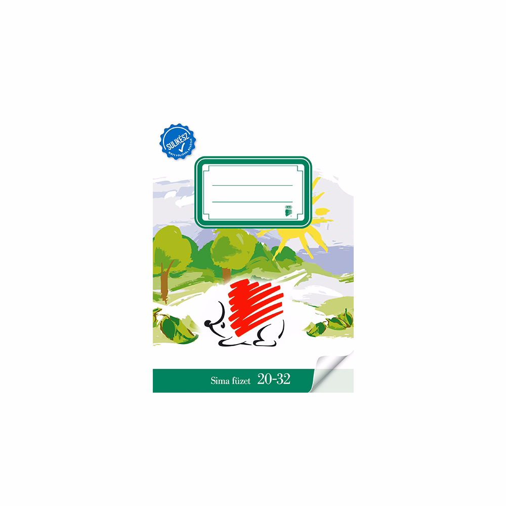 Füzet sima ICO Süni A/5 20-32 bekötött sulikész