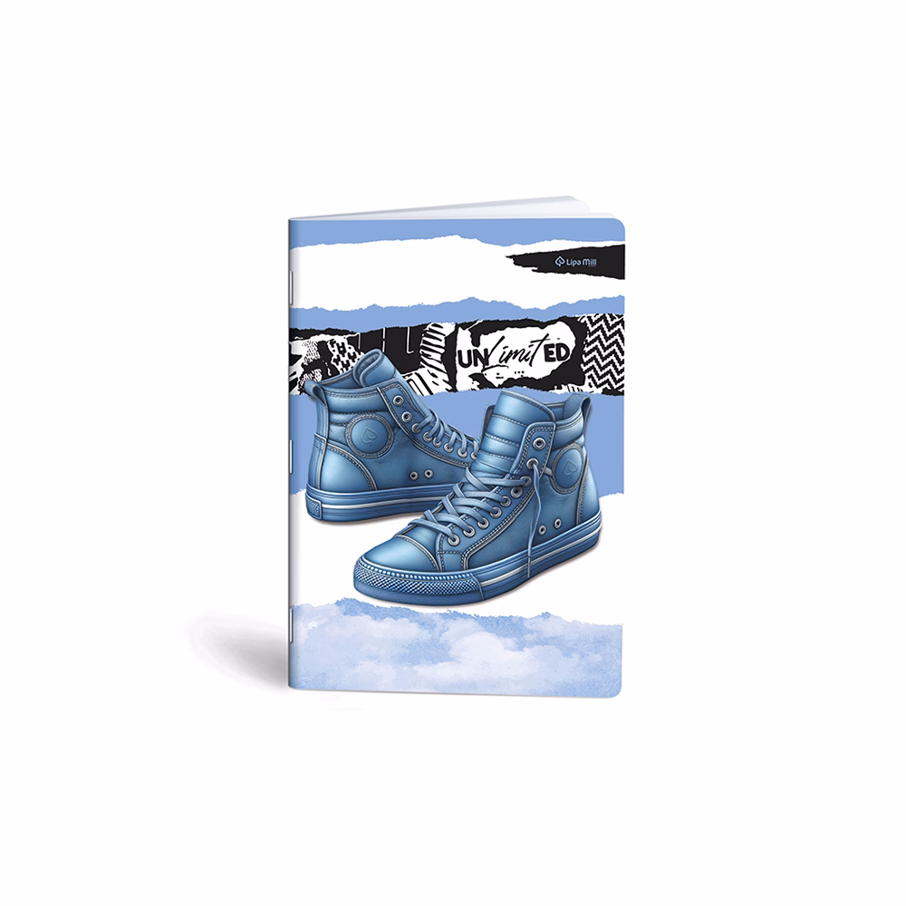 Füzet sima LIPAMILL A/4 40 lapos Sneaker