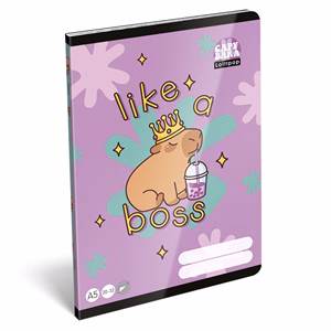 Füzet sima LIZZYSULI A/5 32 lapos 20-32 Lollipop Capybara