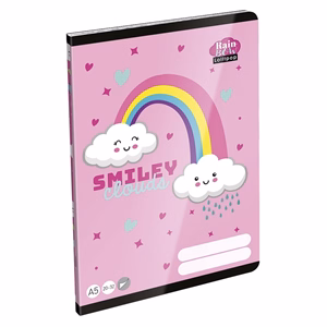 Füzet sima LIZZYSULI A/5 32 lapos 20-32 Lollipop Rainbow