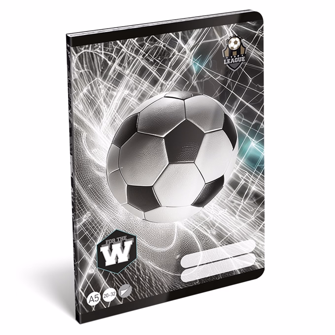 Füzet sima LIZZYSULI A/5 32 lapos 20-32 Top League FTW