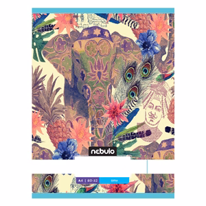 Füzet sima NEBULO A/4 32 lapos 80-32 L-Design 12 db/csomag