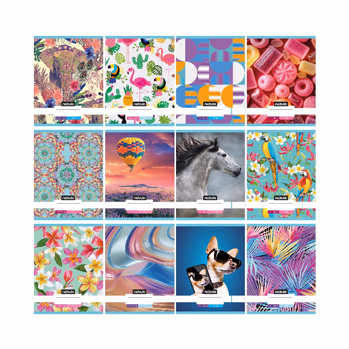 Füzet sima NEBULO A/4 32 lapos 80-32 L-Design 12 db/csomag