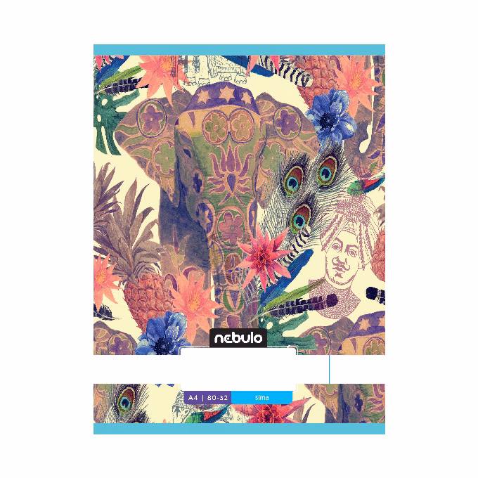 Füzet sima NEBULO A/4 32 lapos 80-32 L-Design 12 db/csomag