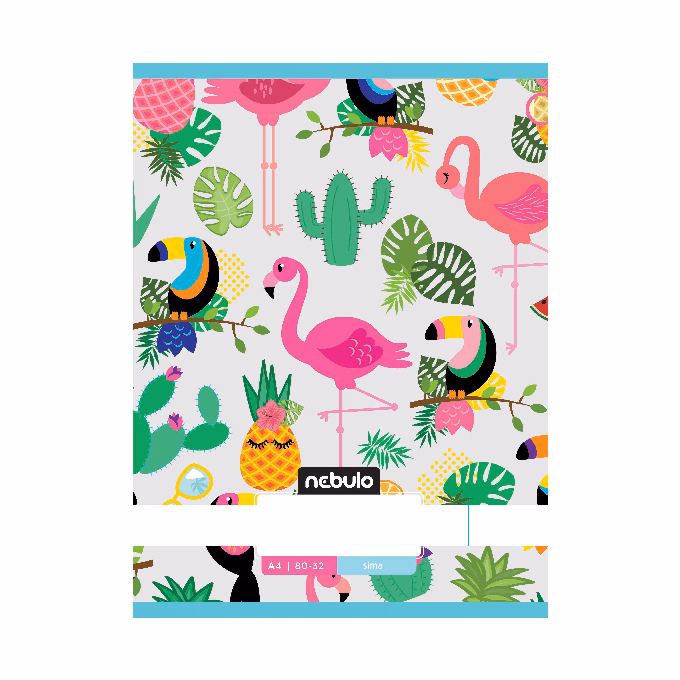 Füzet sima NEBULO A/4 32 lapos 80-32 L-Design 12 db/csomag