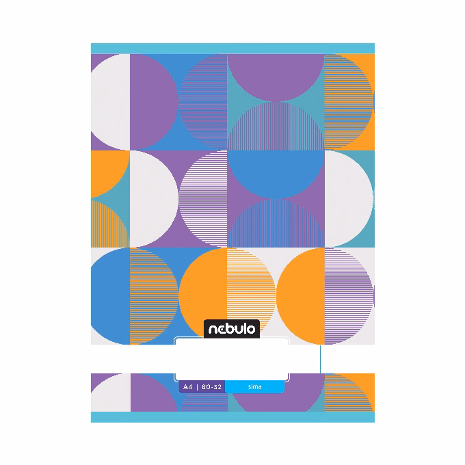 Füzet sima NEBULO A/4 32 lapos 80-32 L-Design 12 db/csomag