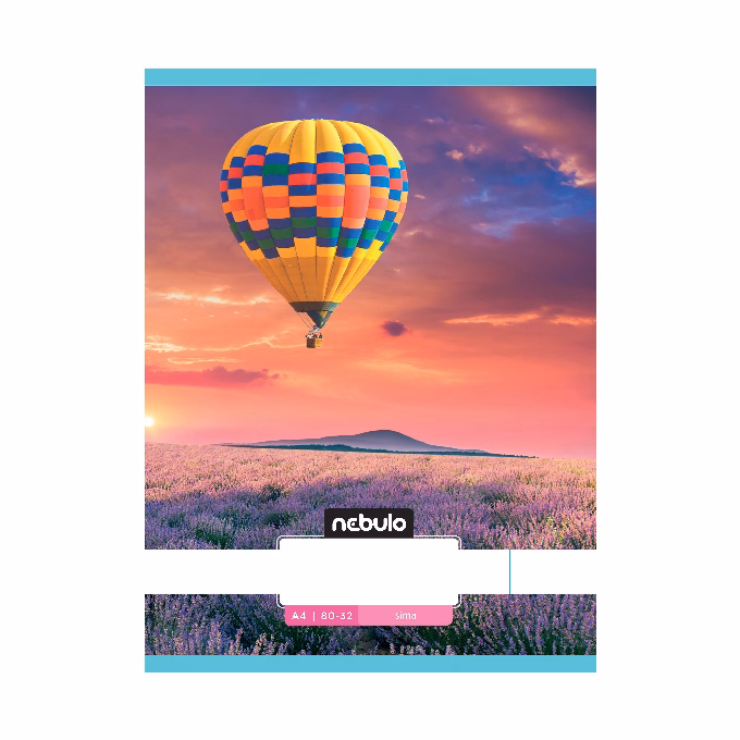 Füzet sima NEBULO A/4 32 lapos 80-32 L-Design 12 db/csomag