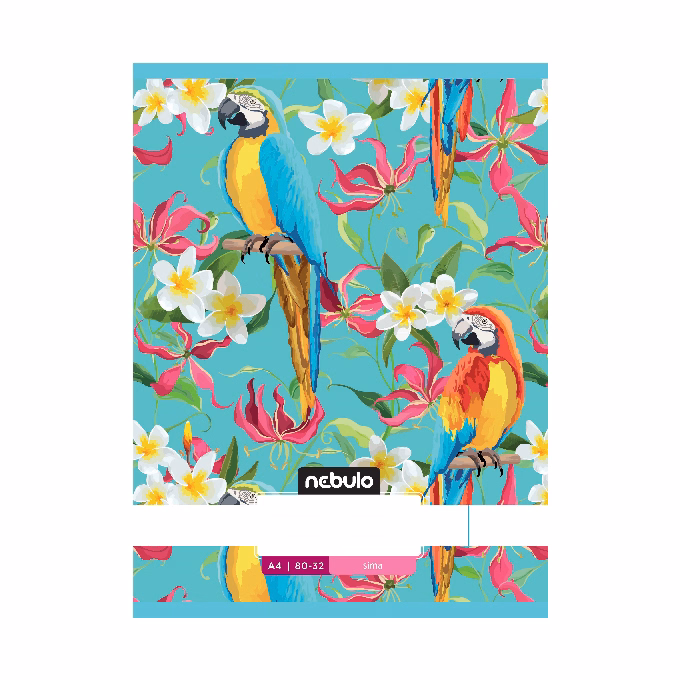 Füzet sima NEBULO A/4 32 lapos 80-32 L-Design 12 db/csomag