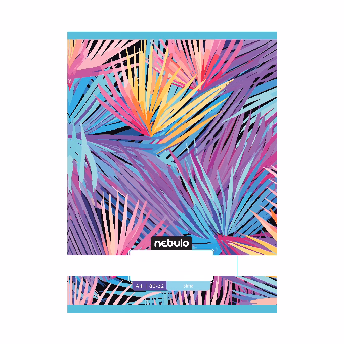 Füzet sima NEBULO A/4 32 lapos 80-32 L-Design 12 db/csomag