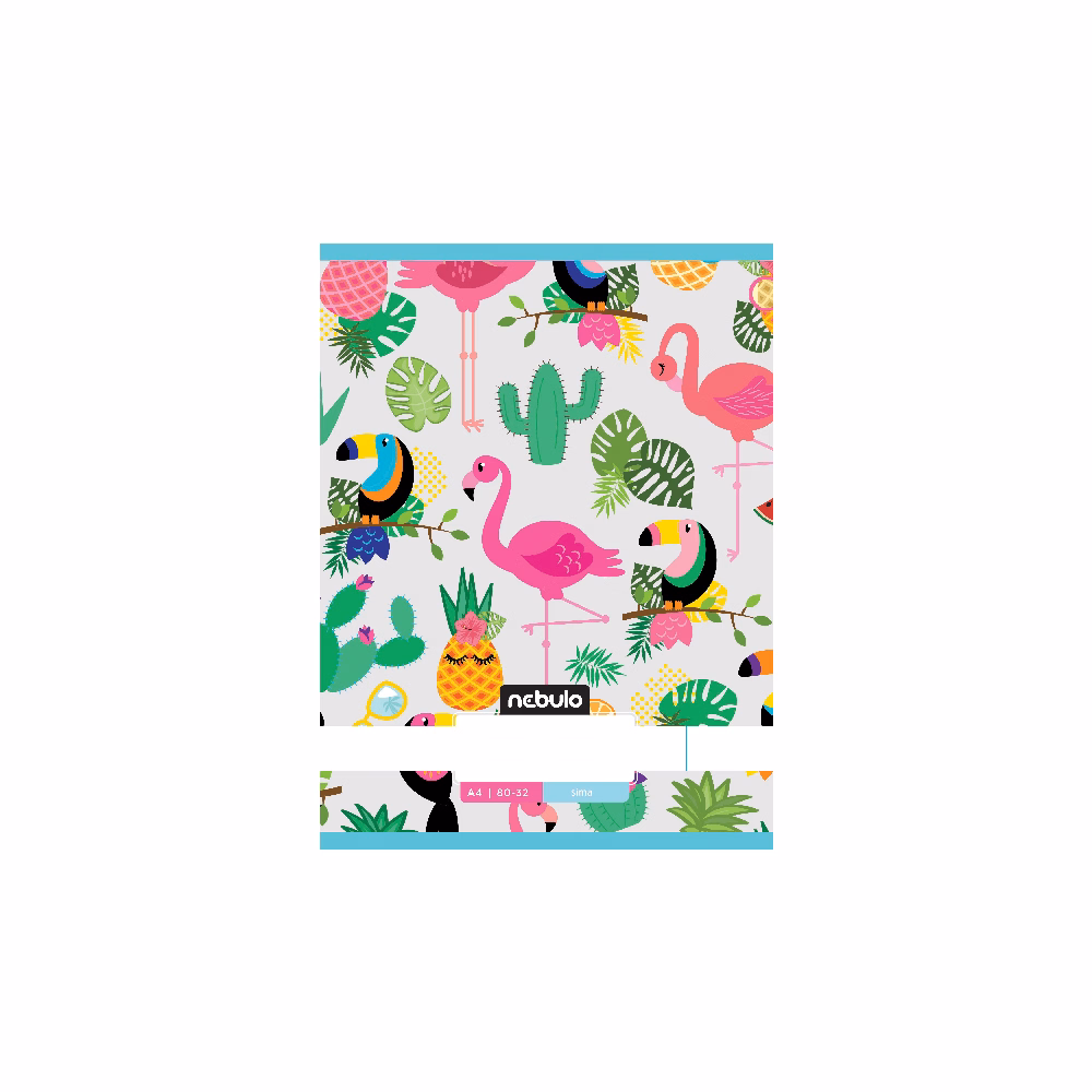 Füzet sima NEBULO A/4 32 lapos 80-32 L-Design 12 db/csomag