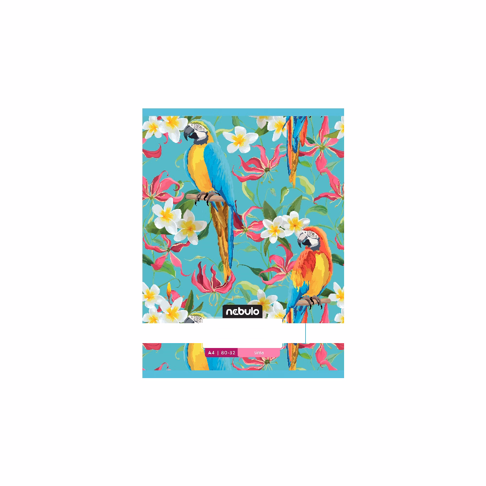 Füzet sima NEBULO A/4 32 lapos 80-32 L-Design 12 db/csomag