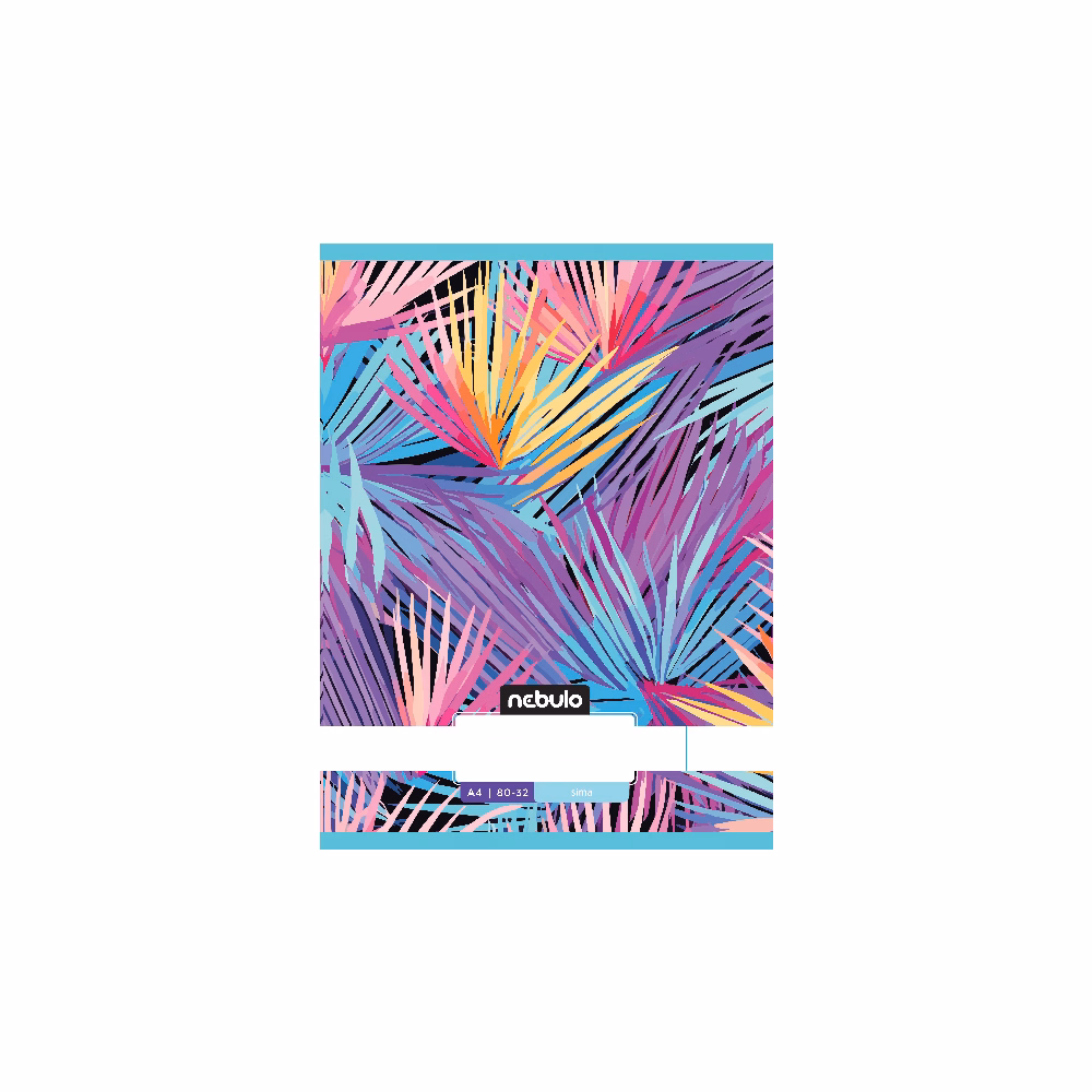 Füzet sima NEBULO A/4 32 lapos 80-32 L-Design 12 db/csomag