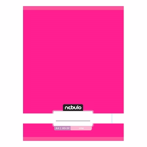 Füzet sima NEBULO A/4 32 lapos 80-32 Monochrome és Gradient lányos 12 darabos