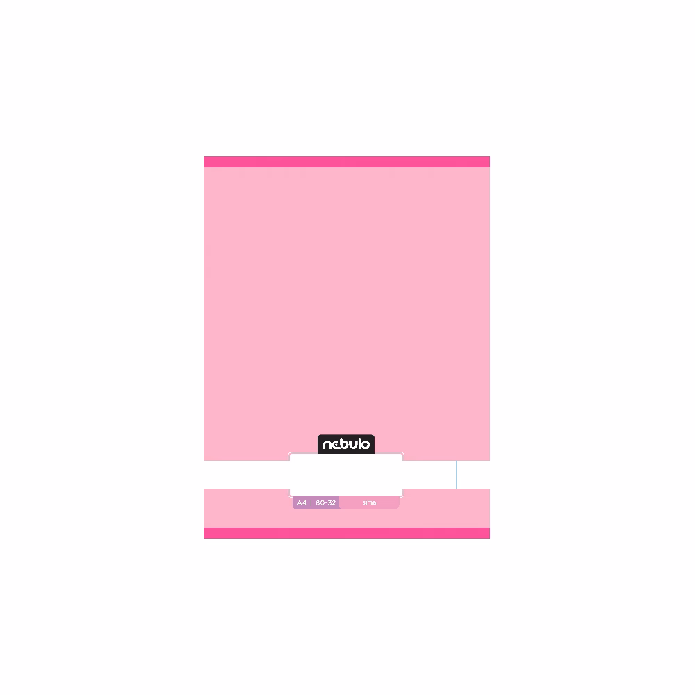 Füzet sima NEBULO A/4 32 lapos 80-32 Monochrome és Gradient lányos 12 darabos