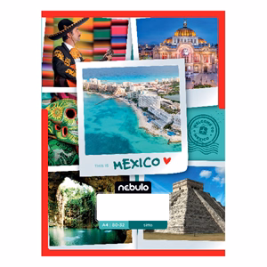 Füzet sima NEBULO A/4 32 lapos 80-32 Ország-Város 12 darabos