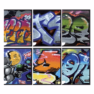 Füzet sima NEBULO A/4 40 lapos Graffiti