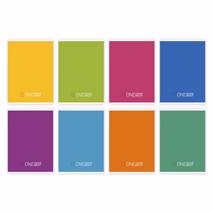 Füzet sima One Colour Bright A/4 80-32 vegyes színek