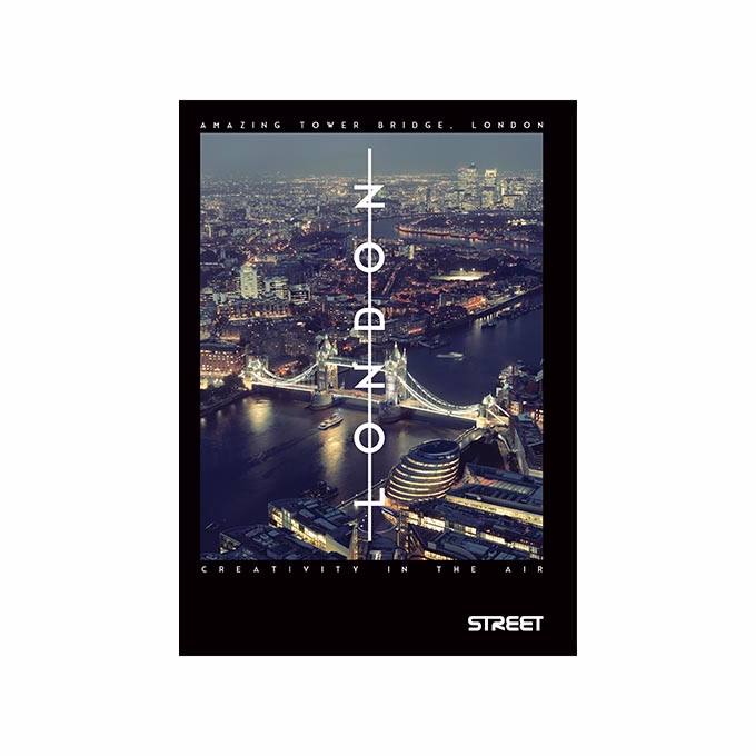 Füzet sima STREET A/4 50 lapos Bridges Füzet sima STREET A/4 50 lapos Bridges
