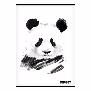 Füzet sima STREET A/5 54 lapos Black&White