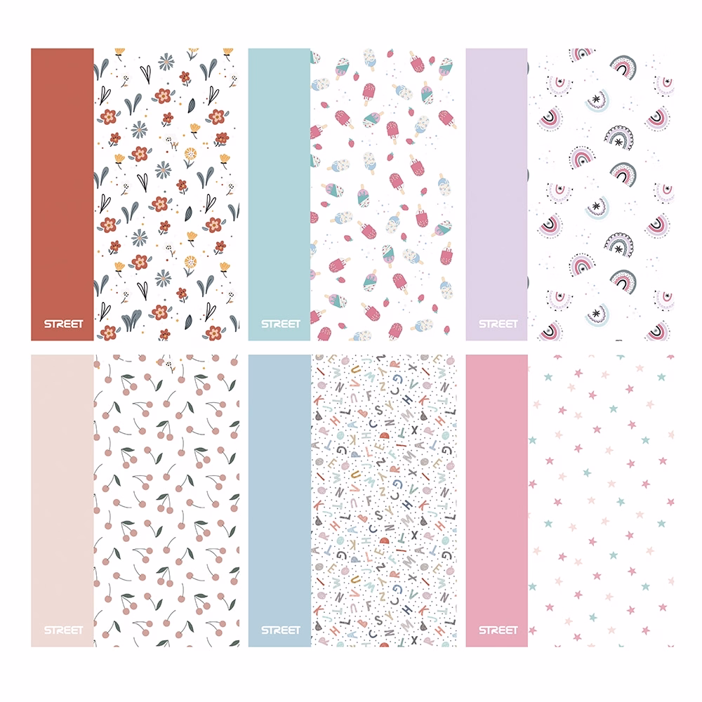 Füzet sima STREET A/4 42 lapos PP Blossom