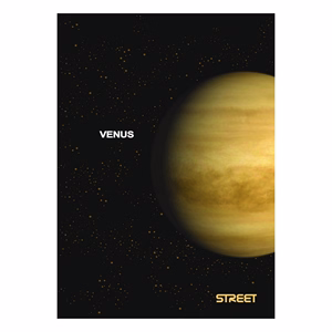 Füzet sima STREET A/4 54 lapos Planets