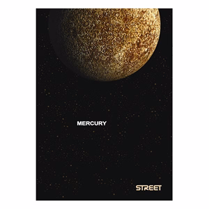 Füzet sima STREET A/4 54 lapos Planets