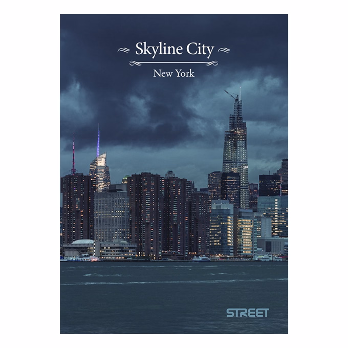 Füzet sima STREET A/4 54 lapos Skyline