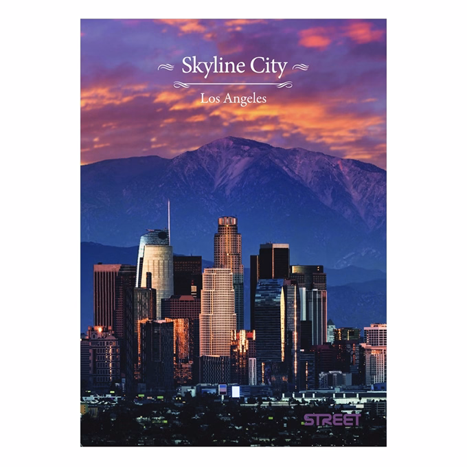 Füzet sima STREET A/4 54 lapos Skyline