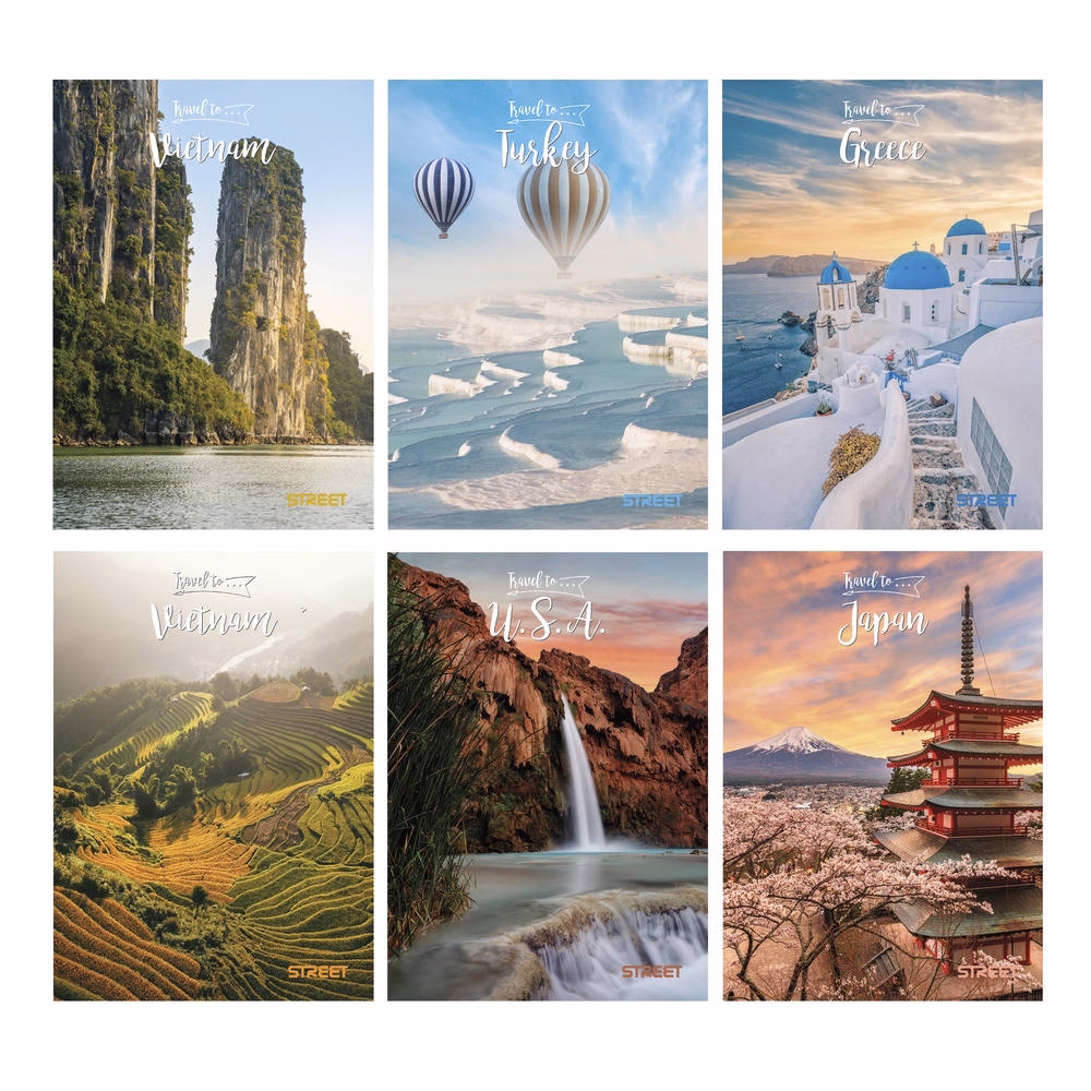 Füzet sima STREET A/4 54 lapos Travel