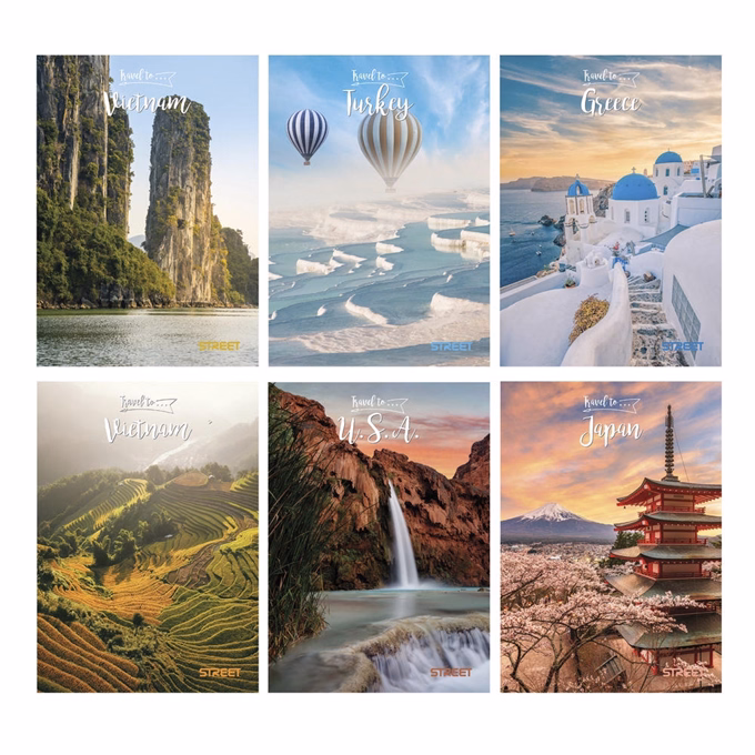 Füzet sima STREET A/4 54 lapos Travel