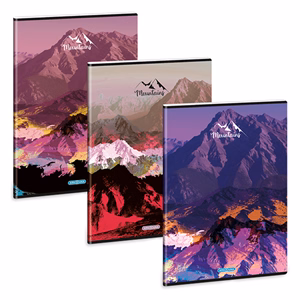 Füzet vonalas ARS UNA A/4 40 lapos Extra kapcsos Mountains