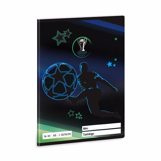 Füzet vonalas ARS UNA A/5 32 lapos 16-32 2. osztályos Champs