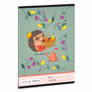 Füzet vonalas ARS UNA A/5 32 lapos 21-32 4-8. osztályos Apple Pie