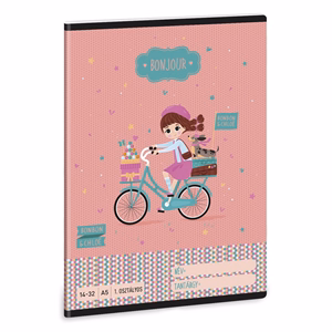 Füzet vonalas ARS UNA A/5 32 lapos 14-32 1.osztályos Bonjour