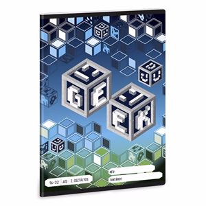 Füzet vonalas ARS UNA A/5 32 lapos 16-32 2.osztályos Geek 5539