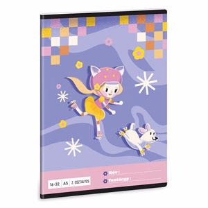 Füzet vonalas ARS UNA A/5 32 lapos 16-32 2.osztályos Keep Rolling