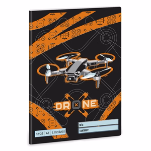 Füzet vonalas ARS UNA A/5 32 lapos 12-32 3.osztályos Drone X