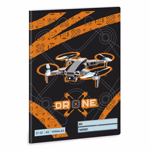 Füzet vonalas ARS UNA A/5 32 lapos 21-32 4-8.osztályos Drone X