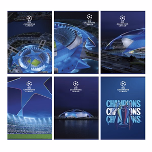 Füzet vonalas CHAMPIONS LEAGUE A/4 54 lapos margóval